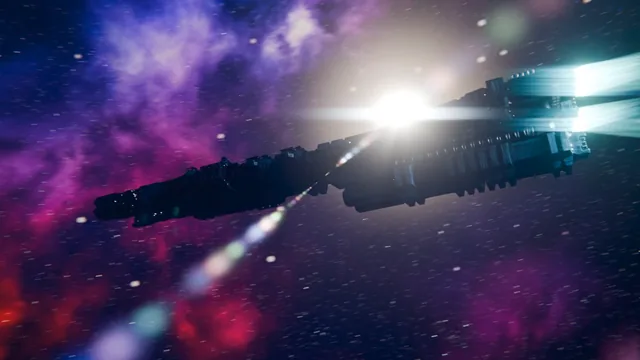 Intro: colony ship in space